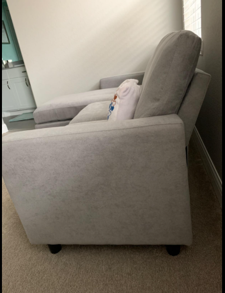 Nolany L-Shaped Corner Sofa 3 Seater Sectional Couch with Reversible Chaise Sofa for Living Room(Grey)