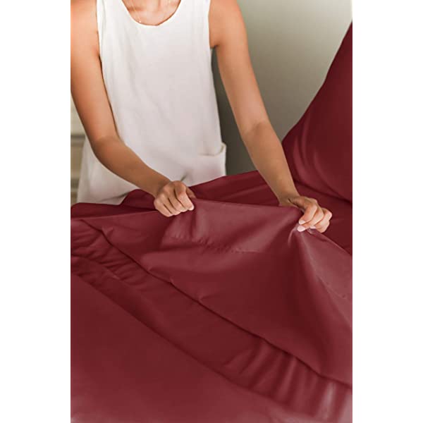 Queen Size Sheet Set - 4 Piece - Hotel Luxury Bed Sheets - Extra Soft - Deep Pockets - Easy Fit - Breathable & Cooling Sheets - Wrinkle Free - Comfy – Dark Grey Bed Sheets - Queens Sheets – 4 PC Queen Grey