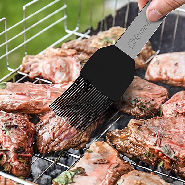Home-Complete HC-1000 BBQ Accessories – 16PC Grill Set with Spatula, Tongs, Skewers, Case – Barbecue Tools for Father’s Day, Wedding, Anniversary, 16 Piece, Silver Steel 16-Piece
