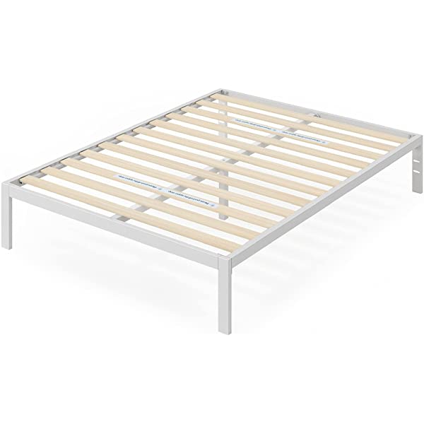 ZINUS Mia Metal Platform Bed Frame / Wood Slat Support / No Box Spring Needed / Easy Assembly, Black, Full Standard Full Black