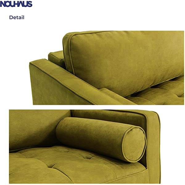 Nouhaus Module, Sleeper Sofa Bed Couch. 7ft Luxury Convertible Sofa Futon Bed with No Roll Together Latex. Ivory Woven Pull Out Bed for Bedroom Couch, Small Apartment Furniture Sofas or RV Couch Woven/Knit Ivory