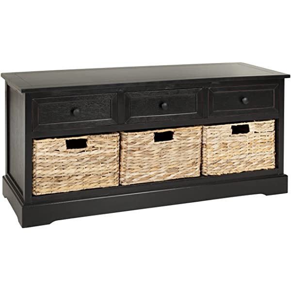 Safavieh American Homes Damien 3-Drawer Storage Unit, Dark Cherry