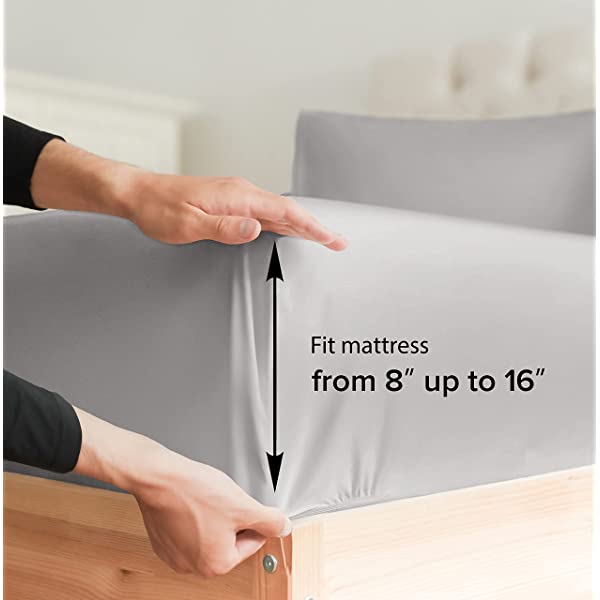 Queen Size Sheet Set - 4 Piece - Hotel Luxury Bed Sheets - Extra Soft - Deep Pockets - Easy Fit - Breathable & Cooling Sheets - Wrinkle Free - Comfy – Dark Grey Bed Sheets - Queens Sheets – 4 PC Queen Grey