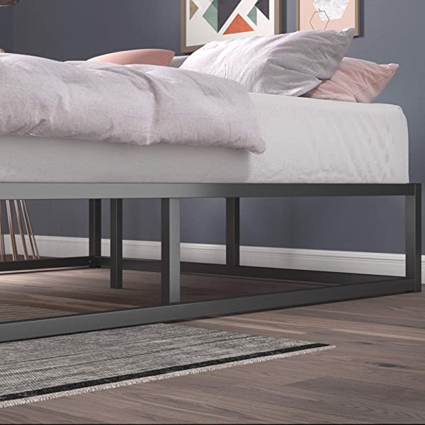ZINUS Joseph Metal Platforma Bed Frame / Mattress Foundation / Wood Slat Support / No Box Spring Needed / Sturdy Steel Structure, Queen Queen 14 Inch