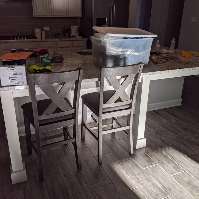 【Furniture】4 - Person Bar Furniture Counter Height Dining Set