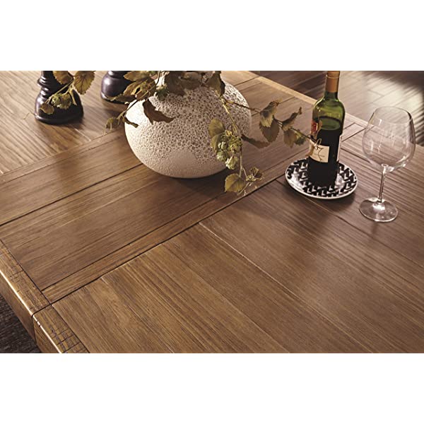 Signature Design by Ashley Dining Table, Sommerford, Summerford & Design - Sommerford Dining Side Chair - Set of 2 - Casual - Brown Upholstery - Black Wood Frame Sommerford Table + Dining Side Chair, Black Wood Frame