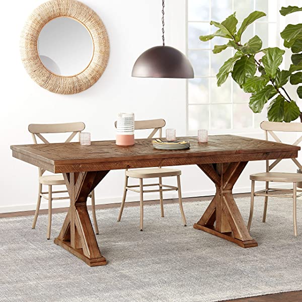 Signature Design by Ashley Dining Table, Sommerford, Summerford & Design - Sommerford Dining Side Chair - Set of 2 - Casual - Brown Upholstery - Black Wood Frame Sommerford Table + Dining Side Chair, Black Wood Frame