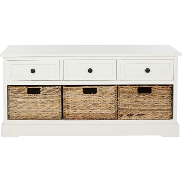 Safavieh American Homes Damien 3-Drawer Storage Unit, Dark Cherry