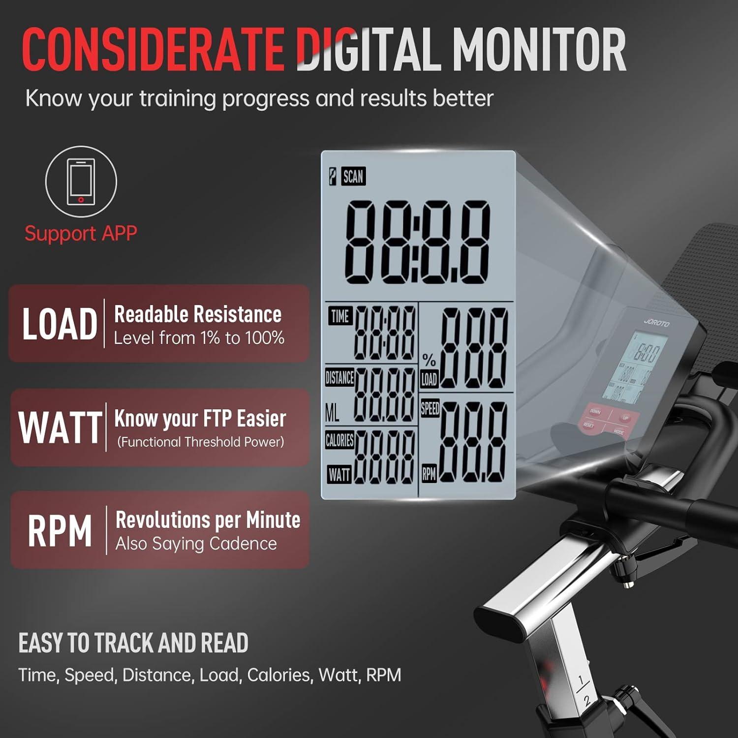 JOROTO X2 Exercise Bike for Home Use | X2PRO Bluetooth Magnetic Belt Drive Indoor Cycling Bike with 16KG Flywheel
