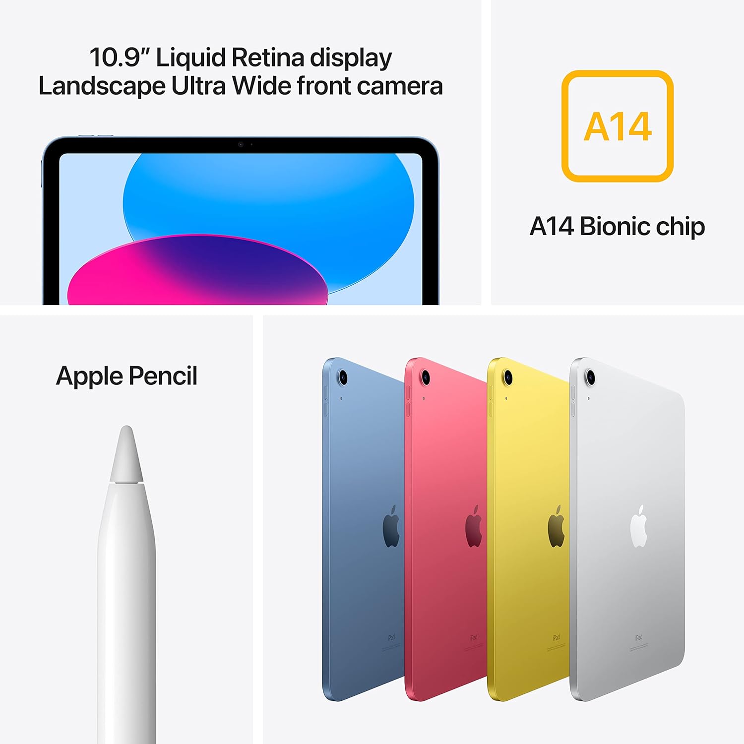 Apple 2022 10.9-inch iPad (Wi-Fi) - 10th Generation