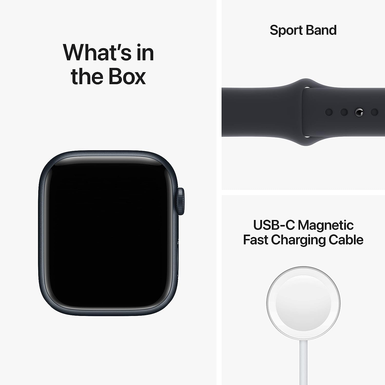 Apple Watch Series 8 (GPS) Smartwatch - (Product) Aluminum Case with (Product) Sport Band - Regular. Fitness tracker, blood oxygen and EKG app, waterproof