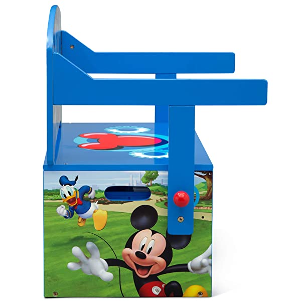 Delta Children MySize Kids Convertible Activity Bench, Bianca White Bianca White MySize