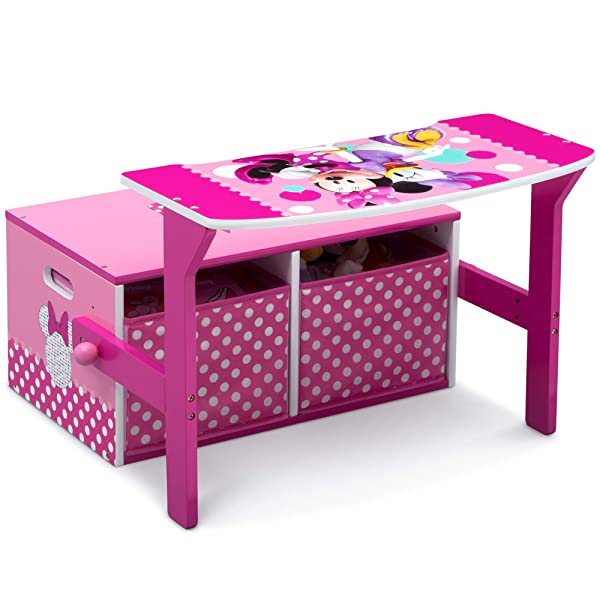 Delta Children MySize Kids Convertible Activity Bench, Bianca White Bianca White MySize