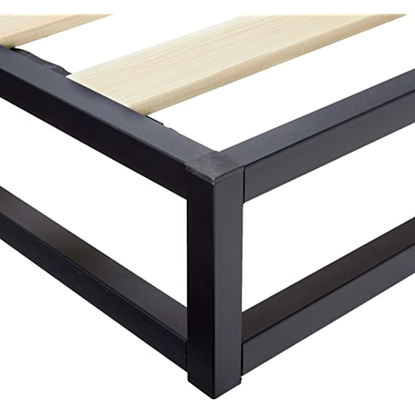 ZINUS Joseph Metal Platforma Bed Frame / Mattress Foundation / Wood Slat Support / No Box Spring Needed / Sturdy Steel Structure, Queen Queen 14 Inch