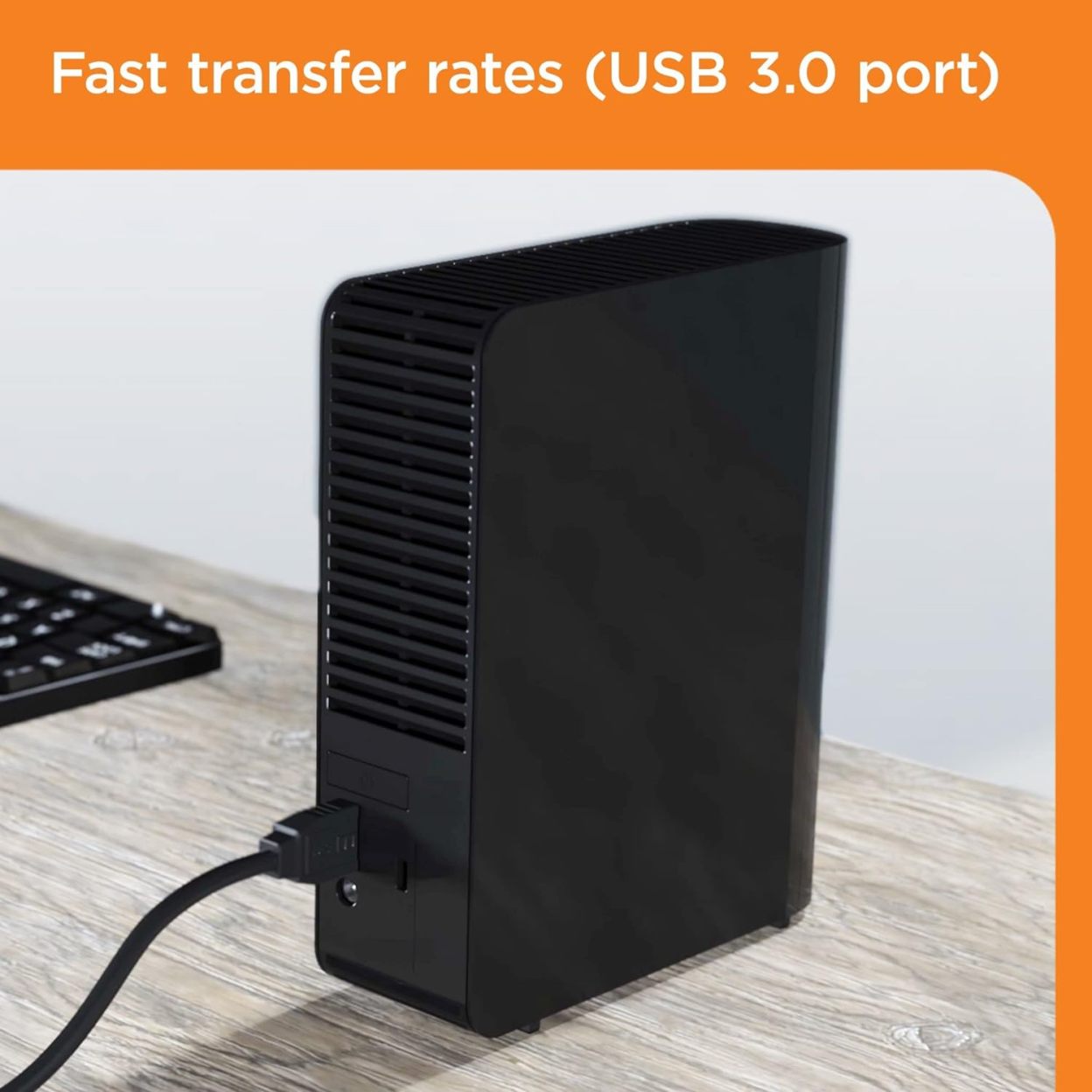 WD 12 TB Elements Desktop External Hard Drive - USB 3.0, Black