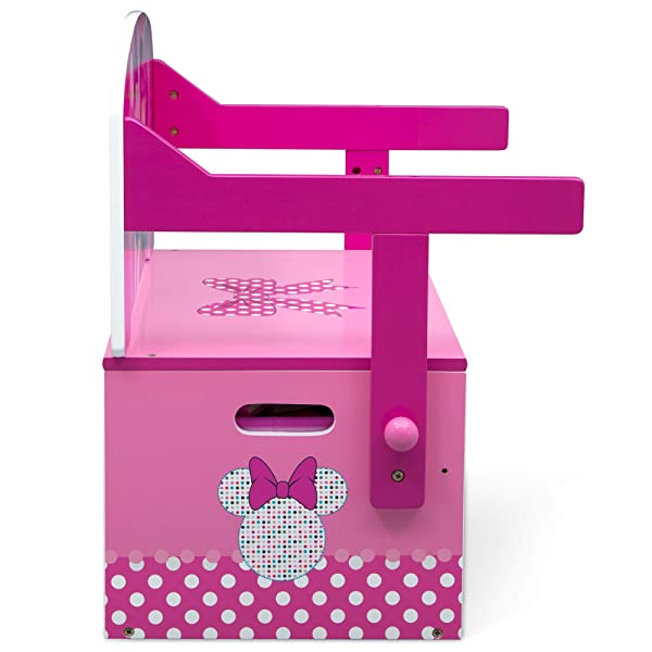 Delta Children MySize Kids Convertible Activity Bench, Bianca White Bianca White MySize