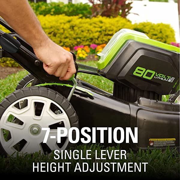 Greenworks Pro 80V 21 inch Cordless Push Lawn Mower, Includes Two 2Ah Batteries and Charger, GLM801601 (2) 2Ah Batteries Push