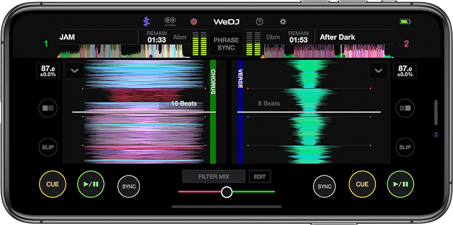 Pioneer DDJ-200 - Bluetooth entry-level controller for DJ usable with smartphone, Black