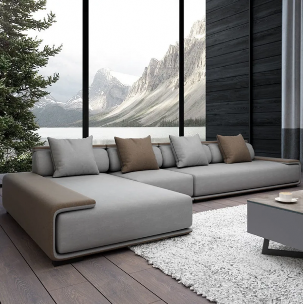 Best Choice Products Linen Sectional Sofa for Home, Apartment, Dorm, Bonus Room, Compact Spaces w/Chaise Lounge, 3-Seat, L-Shape Design, Reversible Ottoman Bench, 680lb Capacity